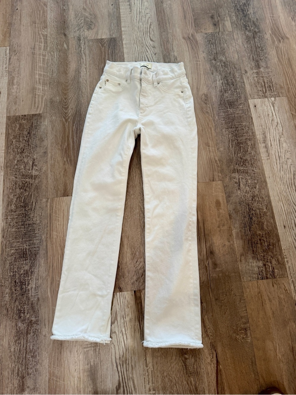 DL1961 White Women's Straight-Leg Jeans 24